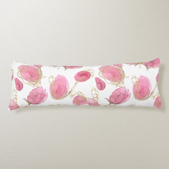 Coussins Longs Roses roses (Devant)