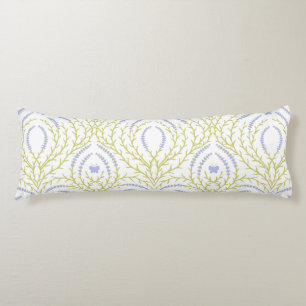Coussins Longs Roses sauvages et papillons /rose/vert pâle/jaune