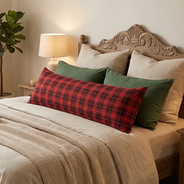 Coussins Longs Rouge douillette de Noël (Créateur téléchargé)