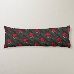 Coussins Longs Rouge et noir Ibis classique truite mouillée