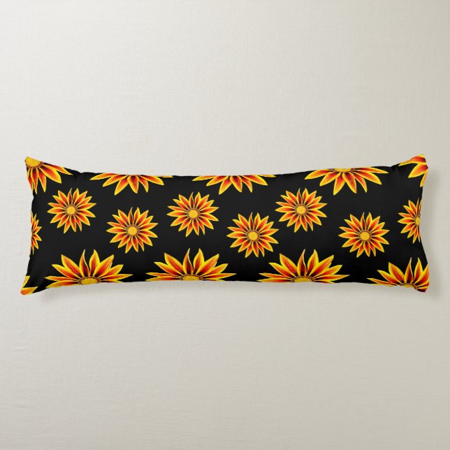 Coussins Longs Rouge Orange Kiss Golden Flame Gazania Fleurs (Devant)