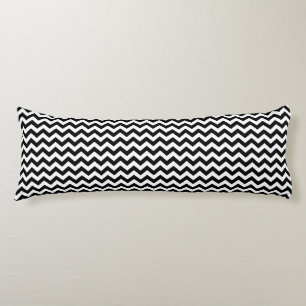 Coussins Longs Safari noir Chevron