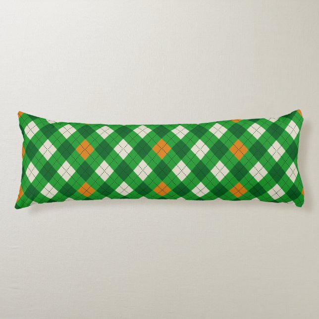 Coussins Longs Saint-Patrick irlandais couleur argyll (Devant)