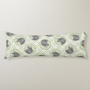 Coussins Longs Schnauzer Peinture Giant Standard Décroché Chien A