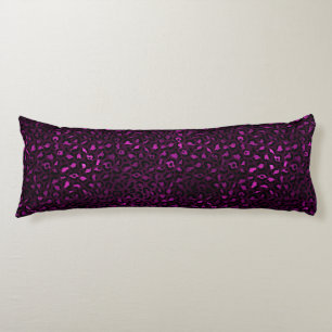 Coussins Longs Série Purple and Gold Leopard Design 5