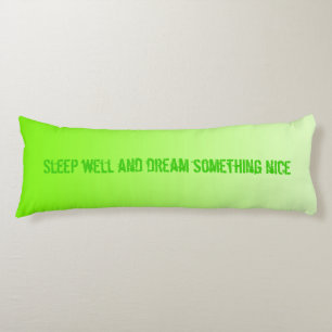 Coussins Longs SEULEMENT dégradés de COULEUR - vert néon + votre 