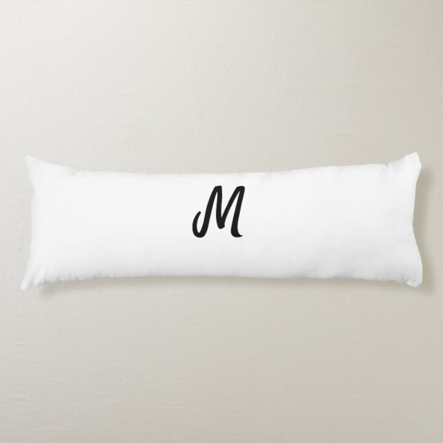Coussins Longs simple logo monogramme minimal personnalisé  (Devant)