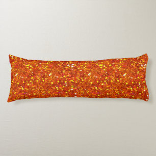 Coussins Longs Sinopia Orange Pailleté
