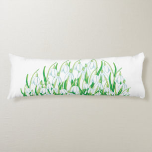 Coussins Longs Snowdrops de printemps