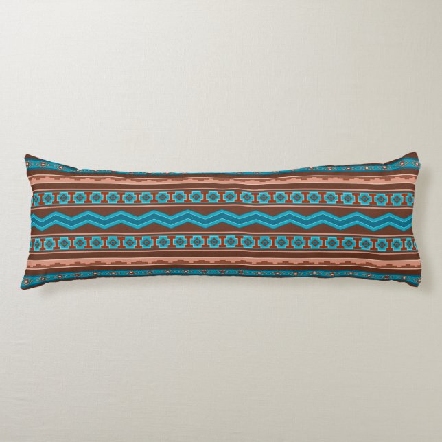 Coussins Longs Southwest Style Geometric Cameron Gorge Design (Devant)