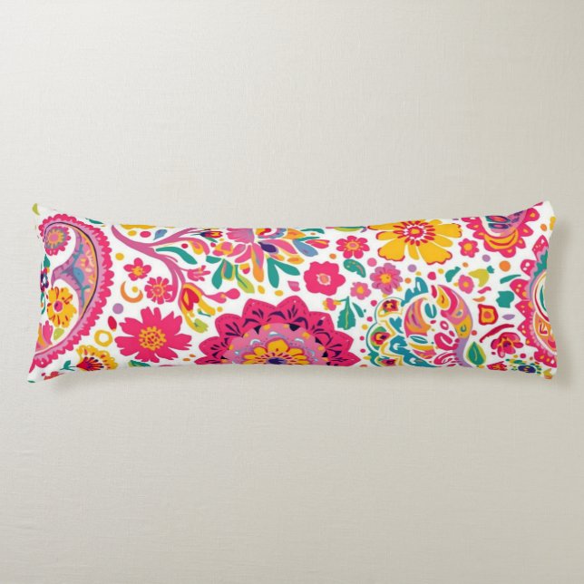 Coussins Longs Spring Floral Paisley Pattern (Devant)