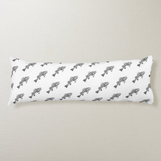 Coussins Longs Squelette de poisson