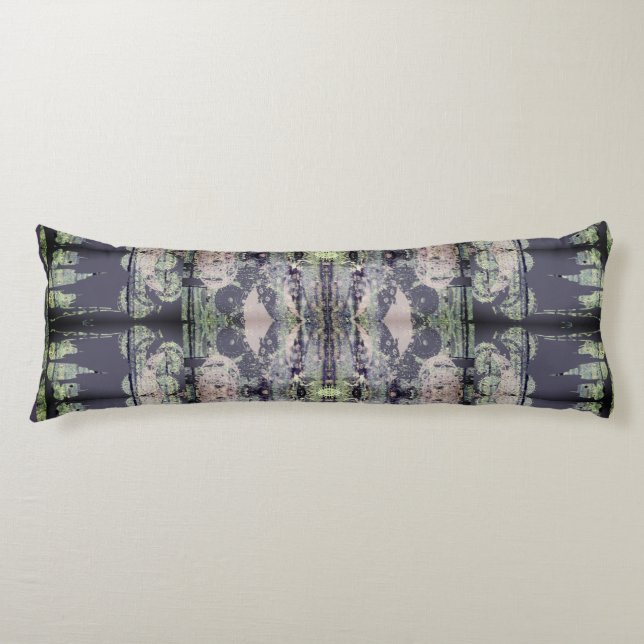 Coussins Longs Steampunk Indigo&Lavender Grey (Devant)