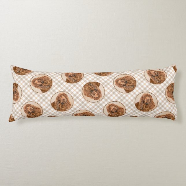 Coussins Longs Sussex Spaniel Peinture mignonne Original Animal d (Devant)