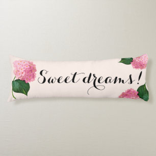 Coussins Longs Sweams Dreams Pink Hydrangea Body Oreiller