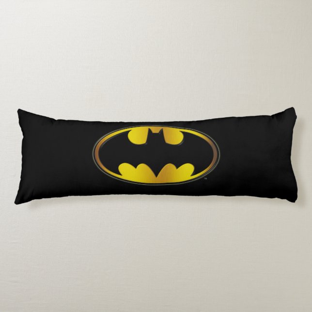 Coussins Longs Symbole Batman | Logo de dégradé ovale (Devant)