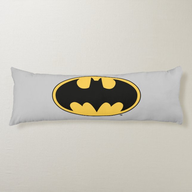 Coussins Longs Symbole Batman | Logo ovale (Devant)