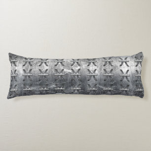 Coussins Longs Symbole de zodiaque Pisces en acier grunge