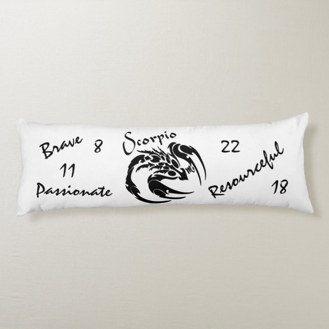 Coussins Longs Symbole et signe du zodiaque du scorpion (Dos)