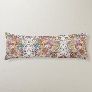 Coussins Longs Symphonie florale Vibrant Jardin multicolore