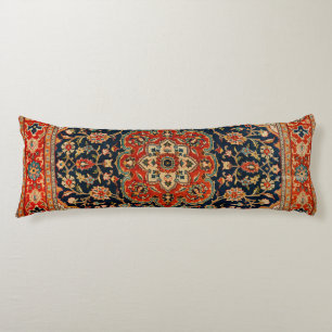 Coussins Longs Tan bleu foncé de Perse centrale