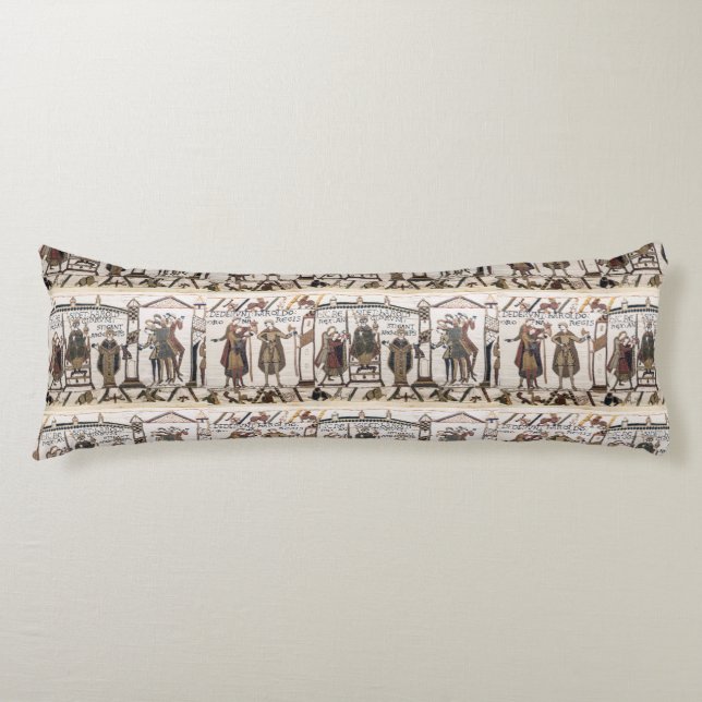 Coussins Longs Tapisserie de Bayeux - Coronation de King Harold (Devant)