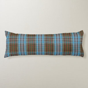 Coussins Longs Tartan Brown Turquoise Clan Anderson