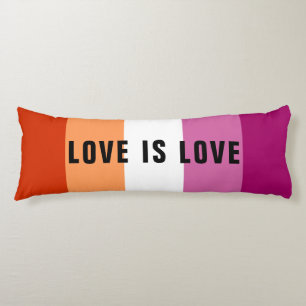 Coussins Longs Texte personnalisé LGBT Rainbow Lesbian Pride drap