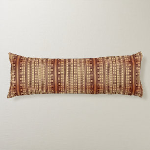 Coussins Longs Texture ethnique Brown