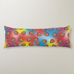 Coussins Longs Tie Dye Champs de Fraises