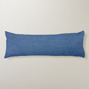 Coussins Longs Tissu d'origine Mode bleue jean denim