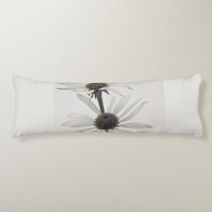 Coussins Longs Trois fleurs de cône blanc