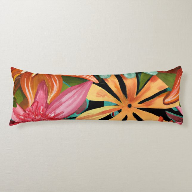 Coussins Longs tropical/hawaïen/floral/fleur (Devant)