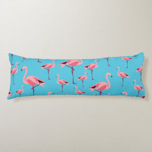 Coussins Longs Tropical Summer Pink Flamingo Pattern