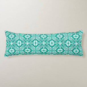 Coussins Longs Tuile marocaine - turquoise et aqua