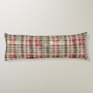 Coussins Longs Un Tartan de Noël Floral Design Series #2