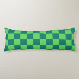 Coussins Longs Vert bleu À damiers En vichy Motif
