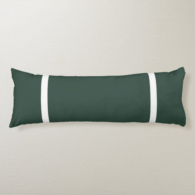 Coussins Longs Vert foncé + Découpe blanche (Devant)