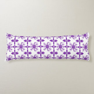 Coussins Longs Vieux floral anglais pourpre et blanc
