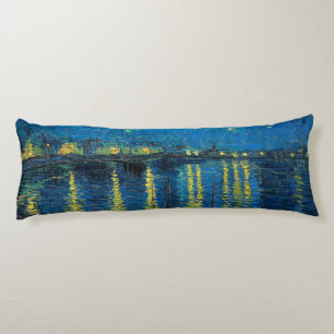 Coussins Longs Vincent Van Gogh Nuit étoilée sur le Rhône