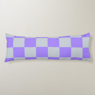 Coussins Longs Violet À damiers En vichy Motif
