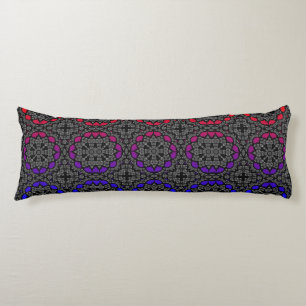 Coussins Longs Volume treize kaléidoscope art dix-huit