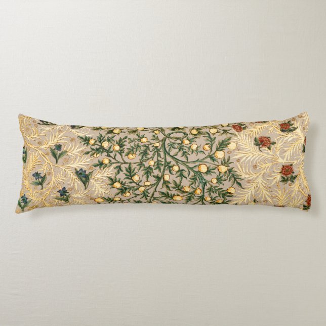 Coussins Longs William Morris Fruit Floral Jardin Fleur Classique (Devant)
