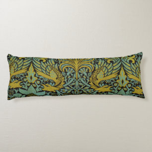Coussins Longs William Morris Peacock Dragon Fond d'écran
