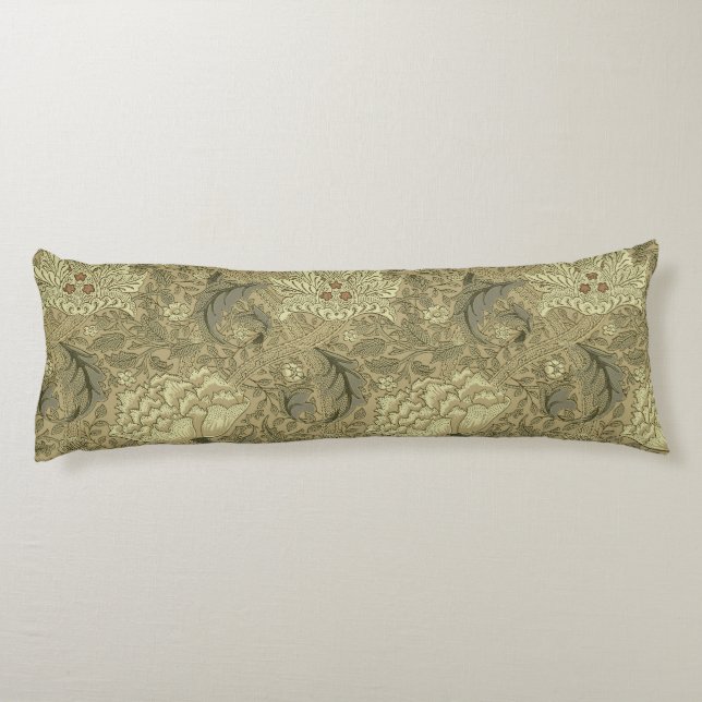 Coussins Longs William Morris Windrush Motif de fond d'écran (Dos)