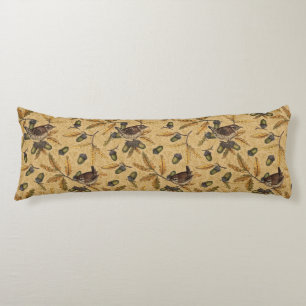Coussins Longs Wrens et glands sur le miel