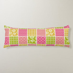 Coussins Longs Zigzag, Chevron, Pois, En vichy, Patchwork