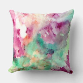 Coussins mous d'abrégé sur assez floral aquarelle