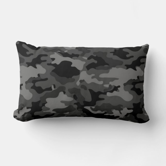 Coussins noirs de coussin du camouflage #2 de Camo (Recto)