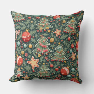 Coussins qui créent une atmosphère de Noël